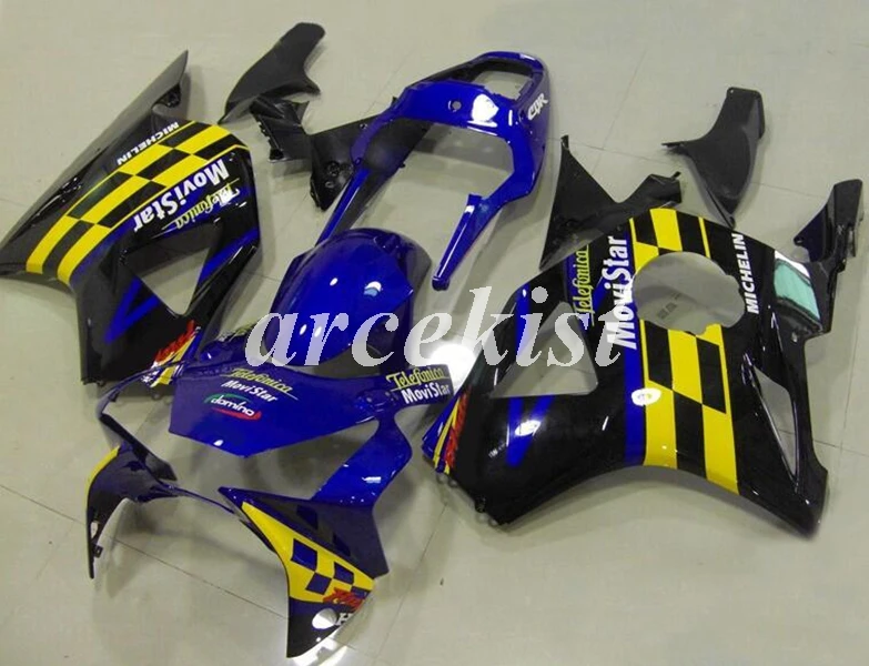 4 подарки ABS мотоцикл Полный обтекатели комплект подходит для HONDA CBR954RR CBR954 954 2002 2003 тела набор Белый Черный - Цвет: dark blue