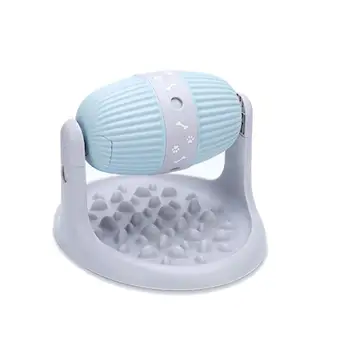 

New Roller-type Food Leakage Device Slow Food Container Adjustable Cat Dog Tableware Pet Food Basin Toy Dog Feeder