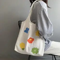 Женская Холщовая Сумка для покупок экологический многоразовый складная сумка на плечо сумочка, сумка для женщин 2019 повседневные сумки