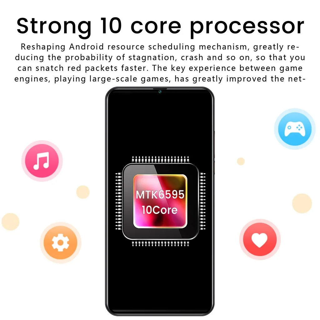 Новинка, 10 ядер, 6,1 дюйма, смартфон, Android 9,1, 8ROM, 4G, вызов, HD камера, поддержка мобильного телефона, Прямая поставка