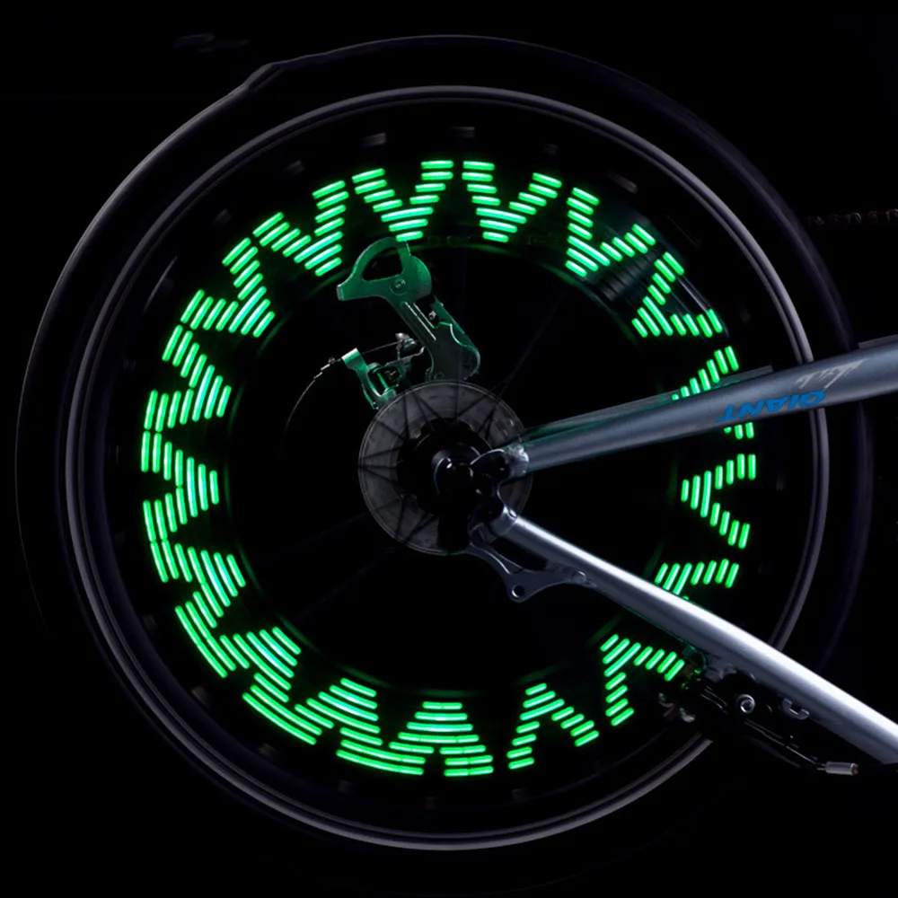 14 LED Bicycle Wheel Signal Tire Spoke Light Colorful 30 Changes Bike Motorcycle Safety Night Cycling Lights Accessories BC0048 (1)