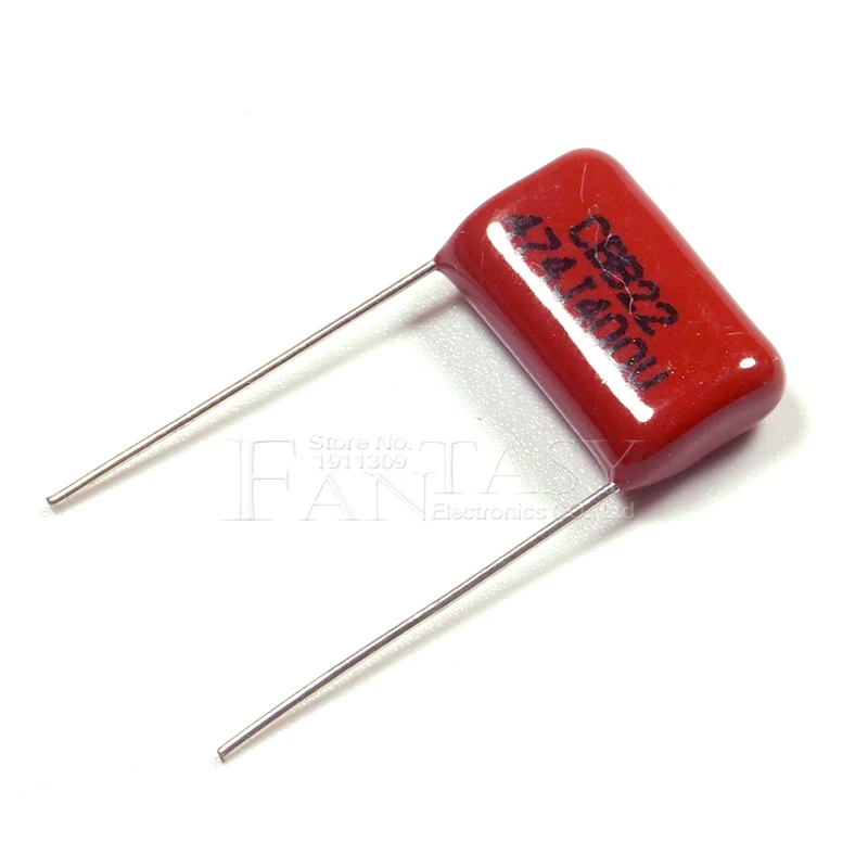 10 шт. 400V474J 0 47 мкФ шаг 15 мм 470NF 400V 474 CBB полипропиленовый пленочный конденсатор с