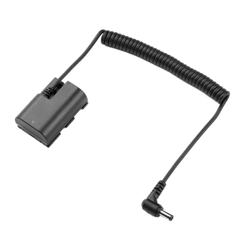 

LP-E6 Dummy Battery Pack DC Coupler Connector Spring Cable Battery Replacement for Canon 5D2 5D3 5D4 6D 6D2 60D 7D 7D2