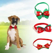 Рождественский праздник для Питомца Кошка галстук-бабочка для собаки воротник регулируемый шейный ремень аксессуары для кошки, собаки товары для домашних животных