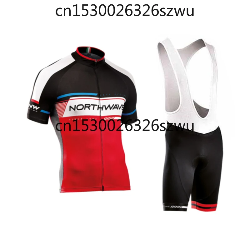 

2019 NW Blue Short Sleeves Pro Team Cycling Jerseys Set with Bib Pants Quick Dry Breathable Ropa Maillot Ciclismo Gel Pad