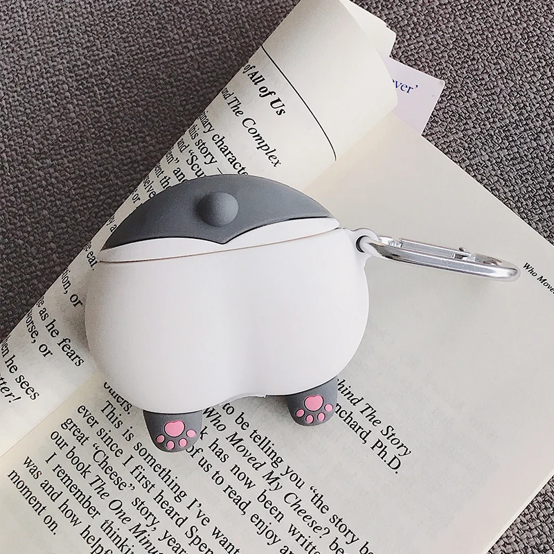 866 Мультяшная Беспроводная коробка для наушников для Apple, милый чехол Airpods s, силиконовый мягкий защитный чехол для гарнитуры, аксессуары для Airpods - Цвет: 866