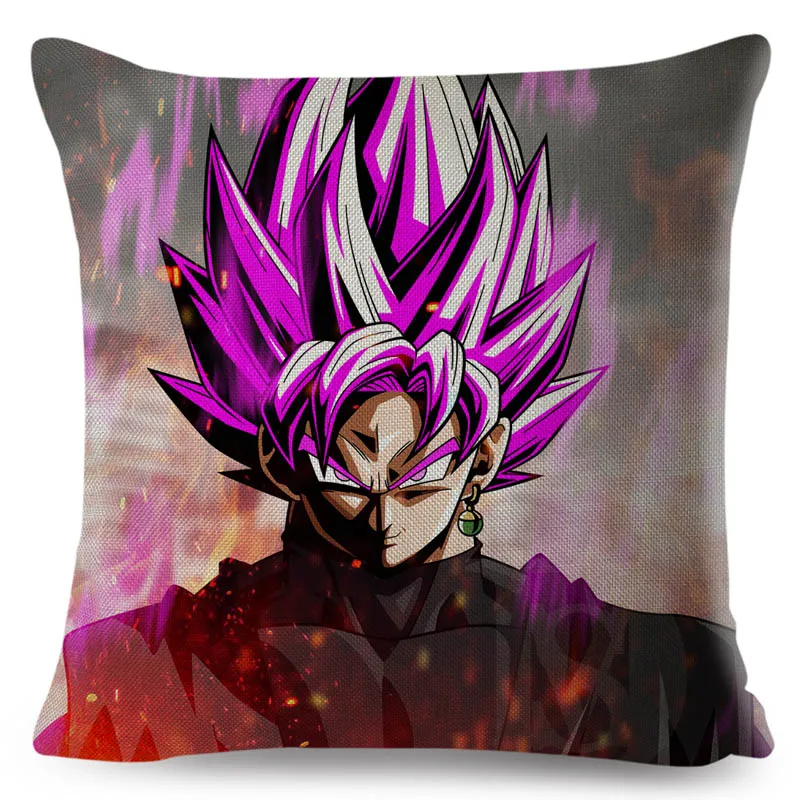 Dragon Ball Z наволочка для дивана домашняя льняная 45*45 см Декор Япония Аниме Сон Гоку мультфильм Вегета Broli Наволочка Чехол для подушки - Цвет: 1