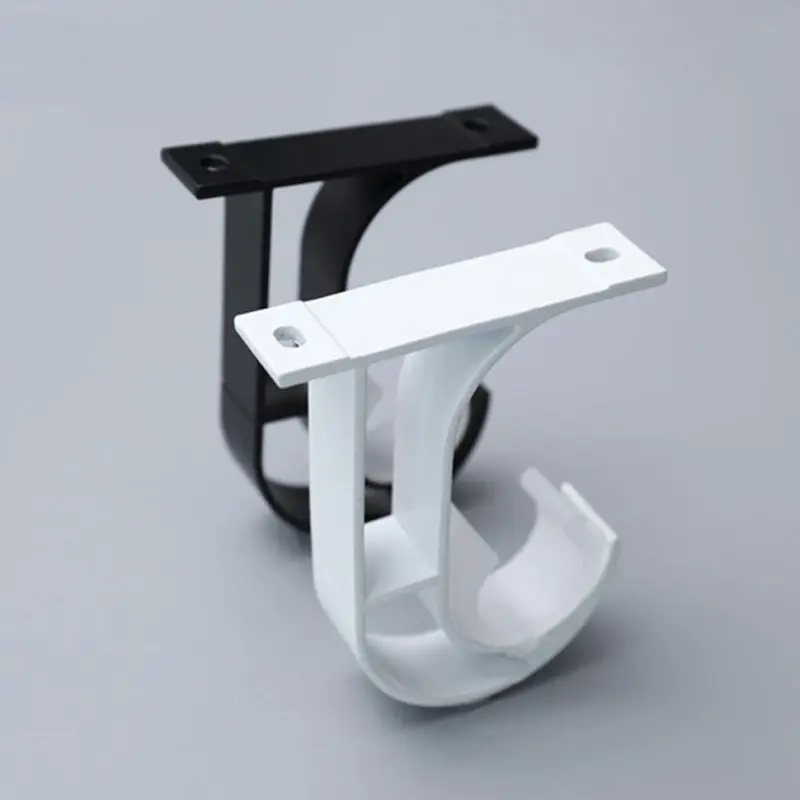 

4pcs Iron Curtain Rod Brackets Roof Mounted Window Hardware Holder Home Decor