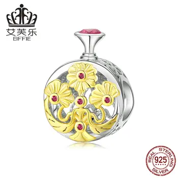 

Perfume Diy 925 sterling silver original natural stone beads for jewelry making Fit charms pandora bracelet
