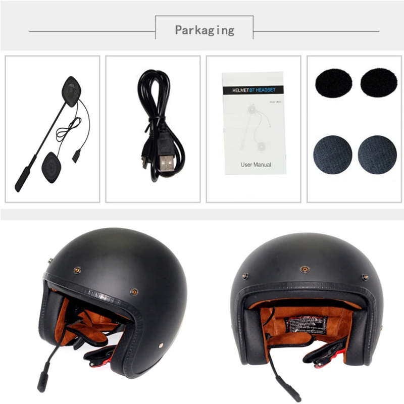 Automatic answering manual answering can switch motorcycle helmet Bluetooth4.2 wireless headset