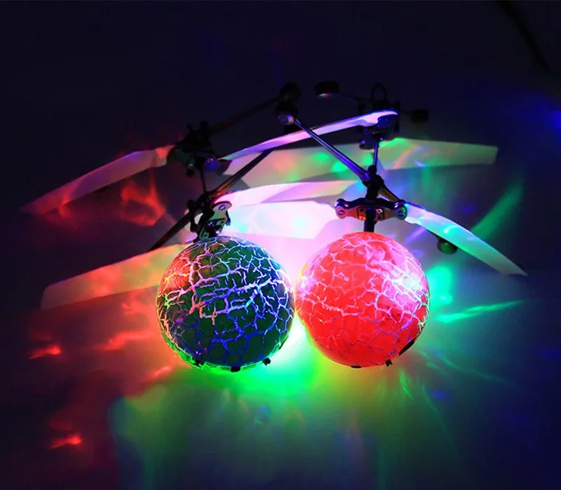 Mini Drone Santa Claus Flying Ball LED Luminous Balls Electronic Quadcopter Magic Sensing Helicopter Toys For Children Christmas