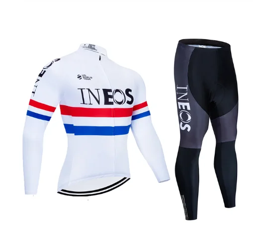 Pro team 2020 INEOS длинный рукав Велоспорт Джерси костюм весна и осень Набор мужская