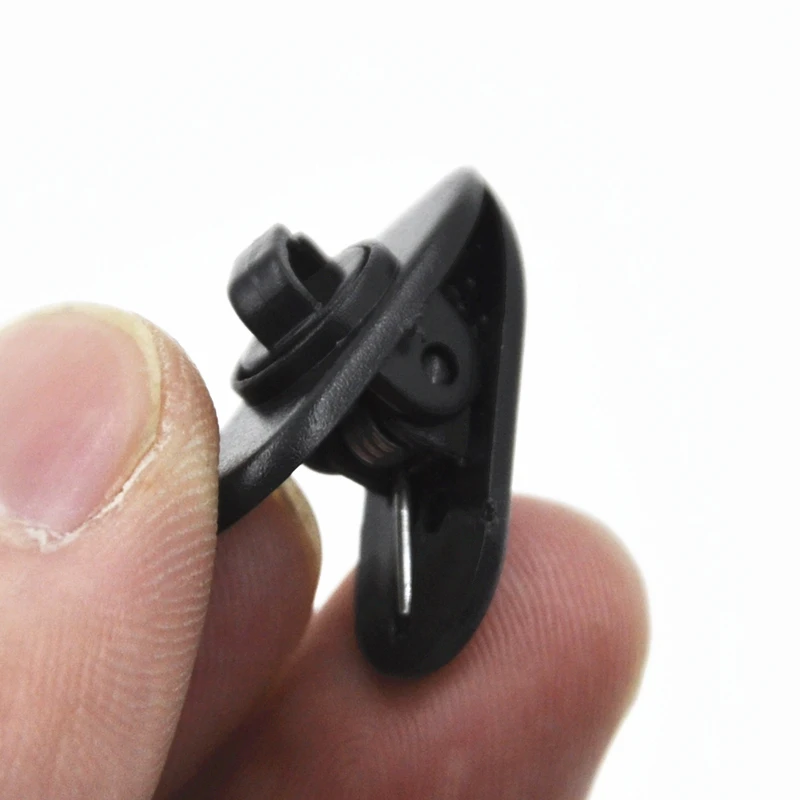 Clamp Holder Earphone Cable Wire Headset Clip Cord Lapel Collar Clip Nip Mount Black For Earphones