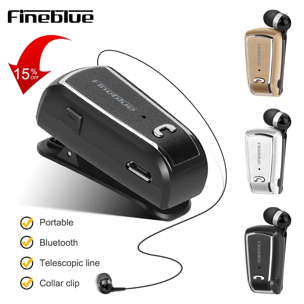 Bluetooth-гарнитура Fineblue F-V3 беспроводная с микрофоном | Электроника