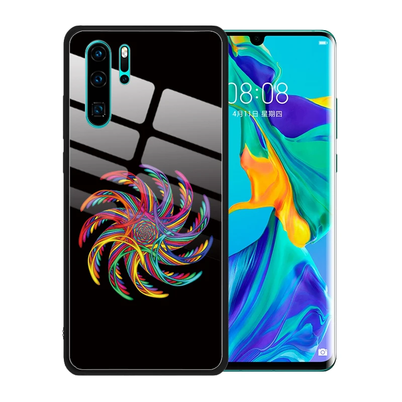 Fantasy Tempered Glass Case Cover for Huawei P30 Pro P20 Lite P Smart 2019 Plus Coque Funda | Мобильные телефоны и