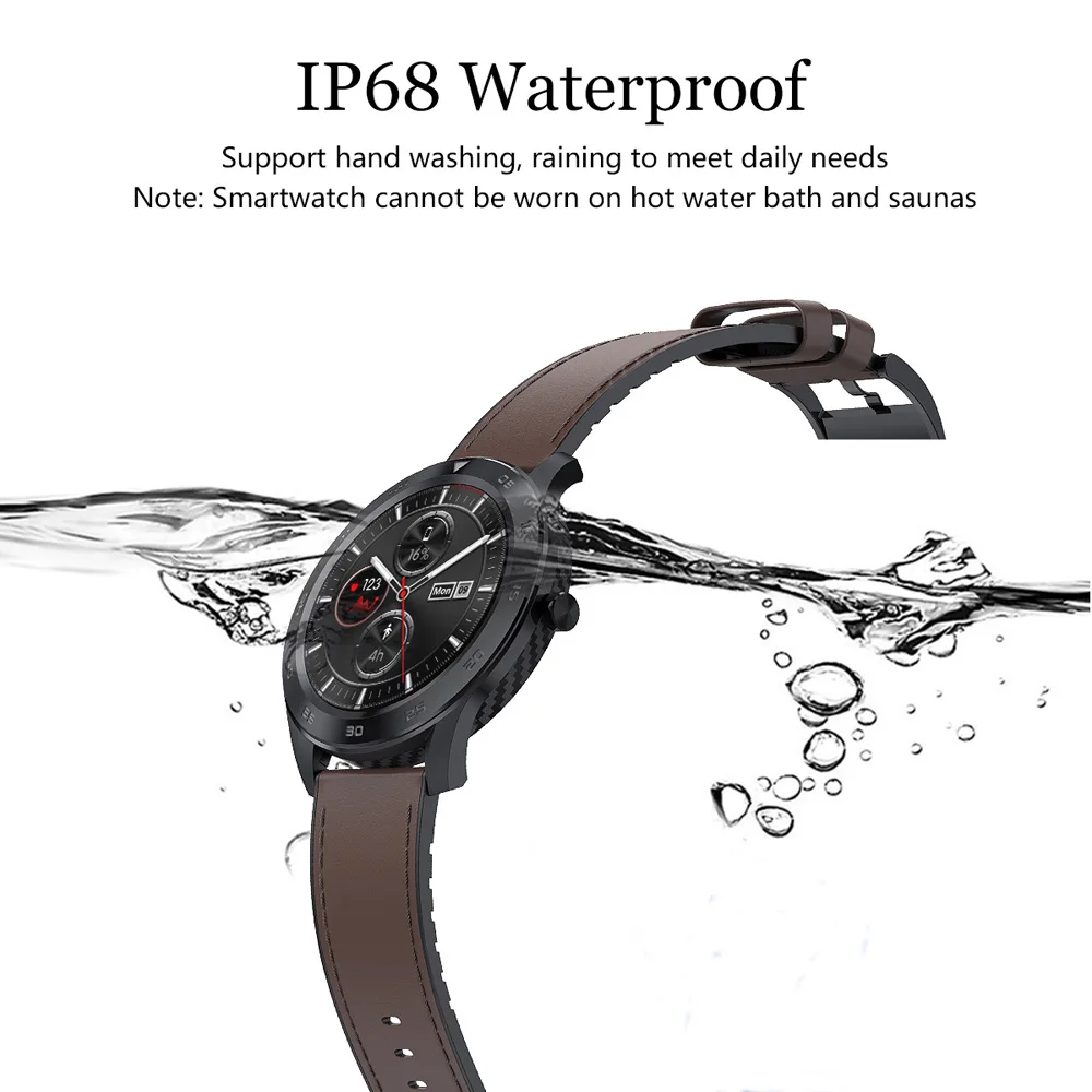 Koop Letine DT98 Smart Horloge IP68 Waterdicht 1.3 Full Touch Ronde Srceen Ecg Hartslagmeter Fitness Tracker Pk Amazfit Smartwatch