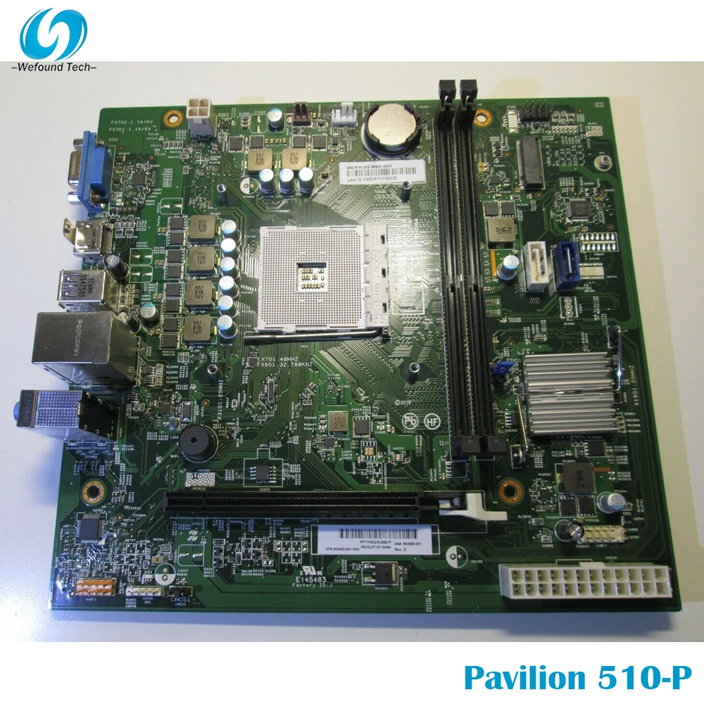 100 Working For HP Pavilion 510 P Motherboard AM4 Interface 15130 1 854902 001Motherboards