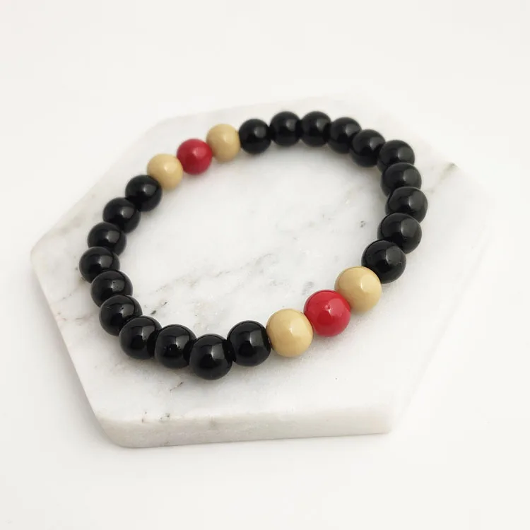 Чакра браслет из лавового камня Pulseira Feminina бисер уличные хлопающие руки сделай сам ручная цепочка восстановление древних способов