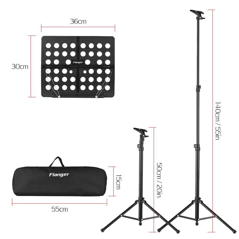 Btuty Support de partition portable professionnel 3 en 1, support de  microphone amovible, support de téléphone, support de musique, trépied  réglable hauteur pour piano, violon, guitare, partitions : :  Instruments de musique