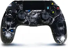 Wireless Controller for PS4, Black Skull Series Dual Vibration High Performance Gaming Controller for Playstation 4