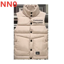 NN0 мужская куртка без рукавов Зимняя мода утолщаются досуг хлопок жилет теплый дикий мужской жилет вниз классический корейский стиль Топы