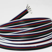 10 м/лот, луженый медный кабель, 22AWG 5-контактный кабель RGB, ПВХ изолированный провод, 22 awg провод, электрический провод, светодиодный кабель, «сделай сам» для подключения