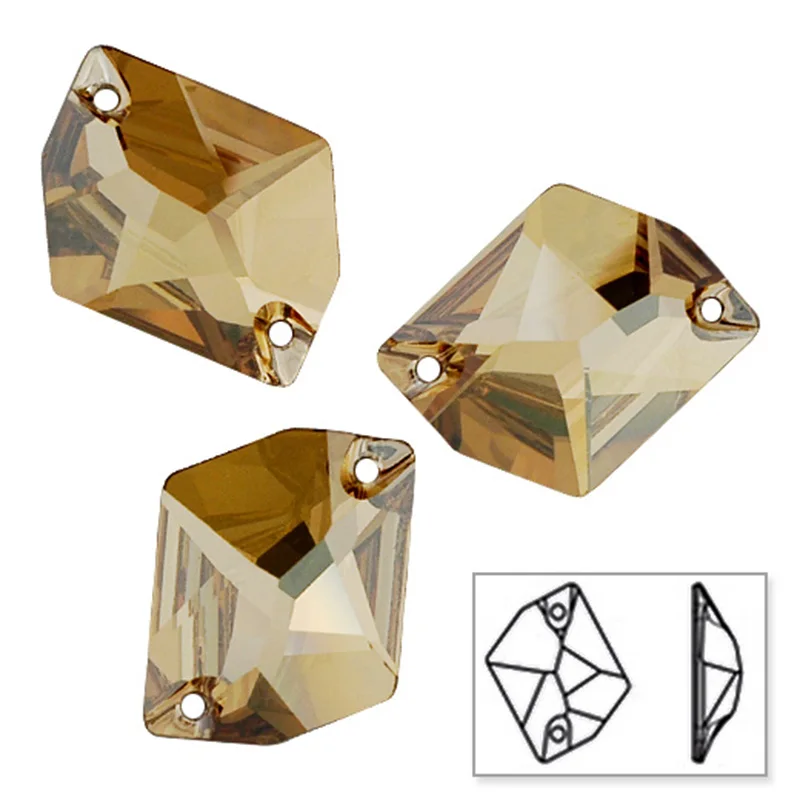 

YANRUO 3265 космические золотые тени, плоская задняя часть, искусственный декор, пришивные камни, хрустальный камень, золотой бриллиант