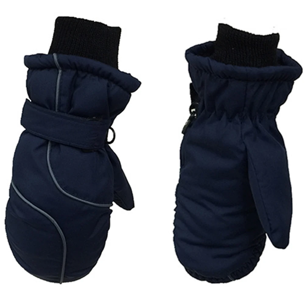 Guantes cálidos de invierno para niños y niñas, resistentes al viento, resistentes al agua, para mantener el dedo caliente, 1 par
