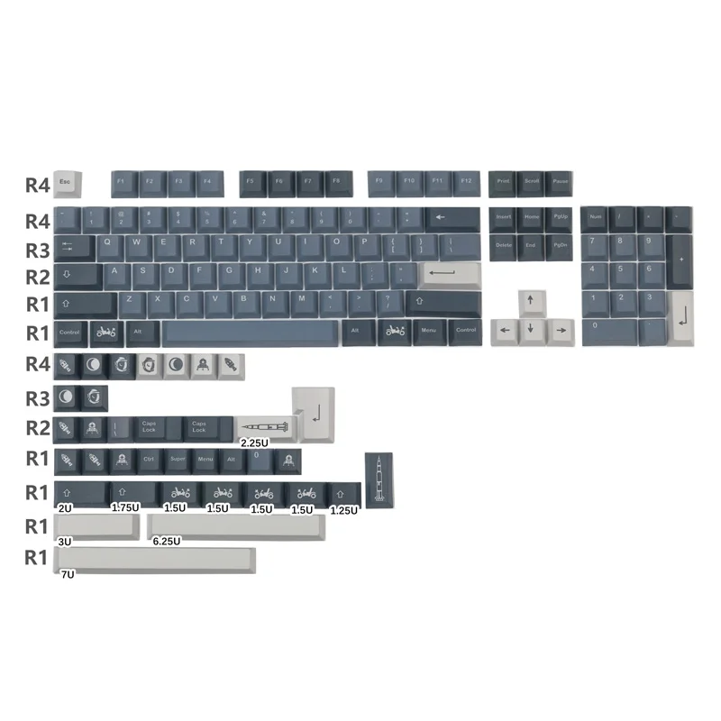 keyboard computer wireless GMK Stargaze Keycaps PBT DYE-Sublimation Mechanical Keyboards Key Cap 131 Keys Cherry Profile For MX Switch GH60/64/68/84/87/104 best keyboard for home office Keyboards