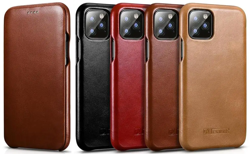 Роскошный флип чехол из натуральной кожи для iPhone 12 mini 11 Pro Max XS XR X 8 7 Plus SE 2020|Бамперы|