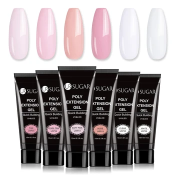 

UR SUGAR 15ml Poly Nail Gel Pink White Clear Crystal UV LED Quick Extension Gel Acrylic Builder Jelly UV Gel Varnish Extend