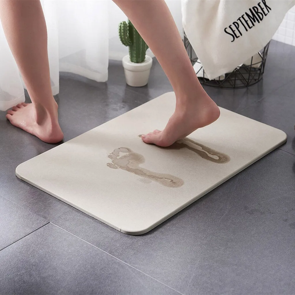 Home Garden Natural Diatomaceous Earth Absorbent Pad Diatom Mud Floor Mat Bathroom Mat Be Rugs Carpets
