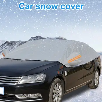 

2020 Car Snow Shield Car Anti-frost Protective Cover Car Snow Shield Front Windshield Shade Cover Half-body Car Cover Dropship