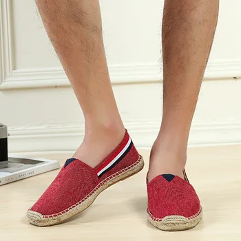 

WDHKUN Mens Shoes Casual Solid Breathable Canvas Shoes Men Fashion 2018 Soft Slip On Espadrilles Men Loafers Zapatos Hombre