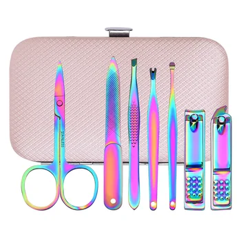 

7pcs/set Nail Clippers Set Hygiene Kit Nail Cutter Tool Stainless Steel Portable Travel Cuticle Remover Pedicure Nail Tools Kit