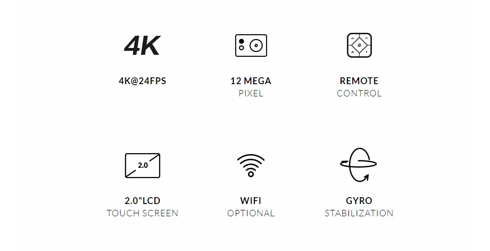 SJCAM SJ4000X GYRO Body Водонепроницаемая Экшн-камера 4K Wifi Пульт дистанционного управления 2,3" сенсорный экран Спортивная камера 12MP видео камкодер