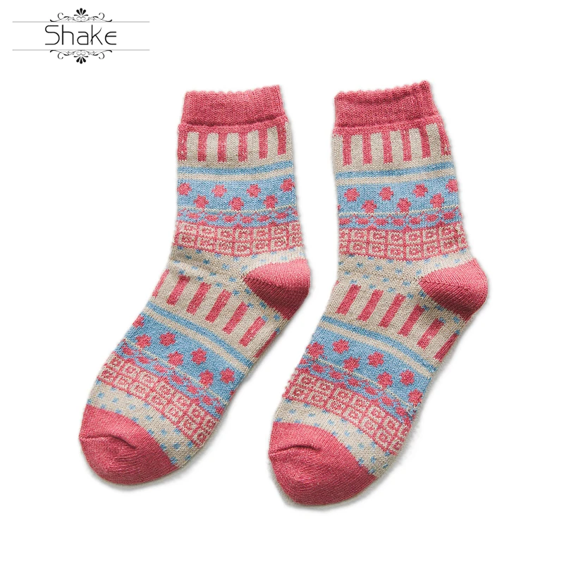 Индивидуальные мужские/женские модные вязаные забавные носки зимние повседневные хлопковые и полиэфирные теплые обычные шерстяные носки до лодыжки