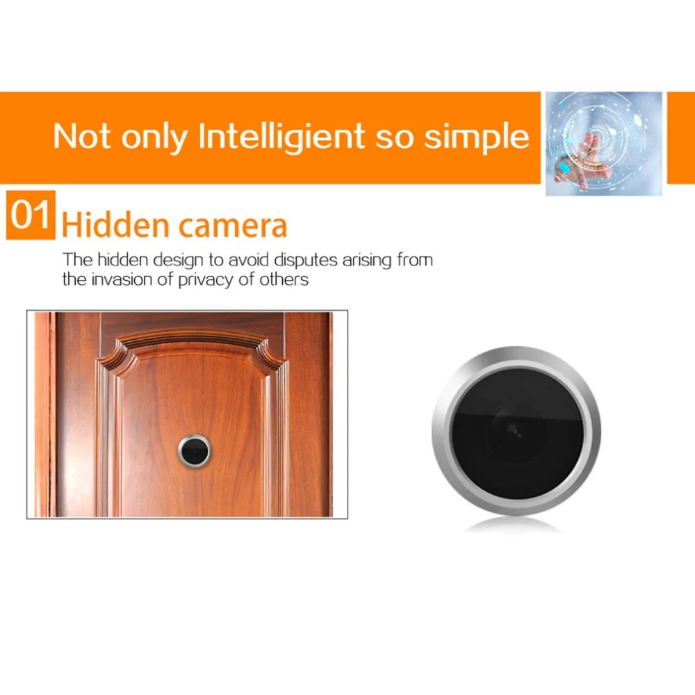 X5 2,4 дюймов TFT цветной экран умный дом дверной звонок безопасности дверной глазок электронный кошачий глаз