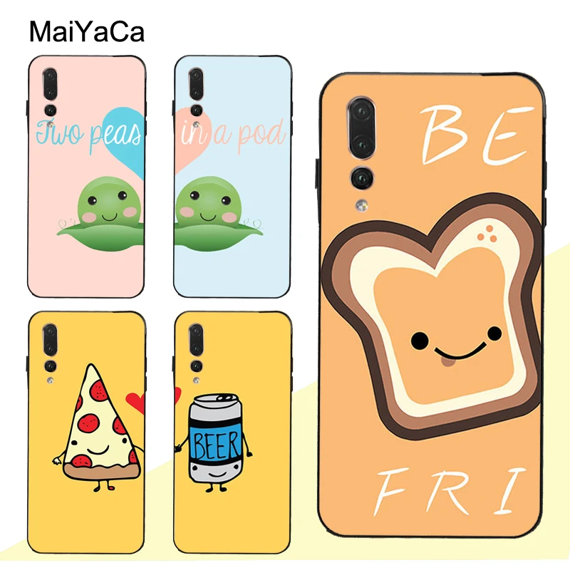 MaiYaCa лучшие друзья пицца пива подходящая еда чехол для Huawei P30 Pro P40 P10 P20 Lite Mate 20 30 10 P