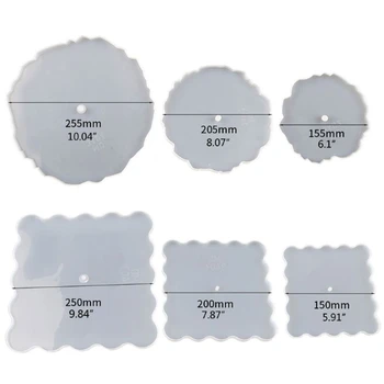 

Irregular Big Plate Resin Mold Oversized Fruit Disc Tray Resin Mold Art Crafts L4ME