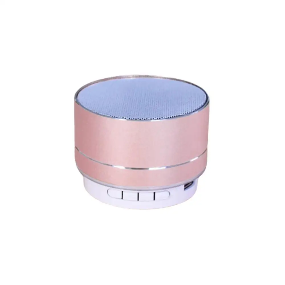 Pink A10 беспроводной Bluetooth динамик металлический Мини Портативный Subwoof звук с микрофоном TF карта FM радио AUX MP3 Воспроизведение музыки громкий динамик - Color: Pink