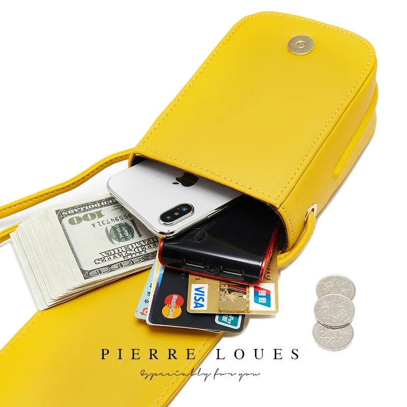Women's Bag Simple Women's Mobile Phone Bag Solid Color Slant Cross Bag Women