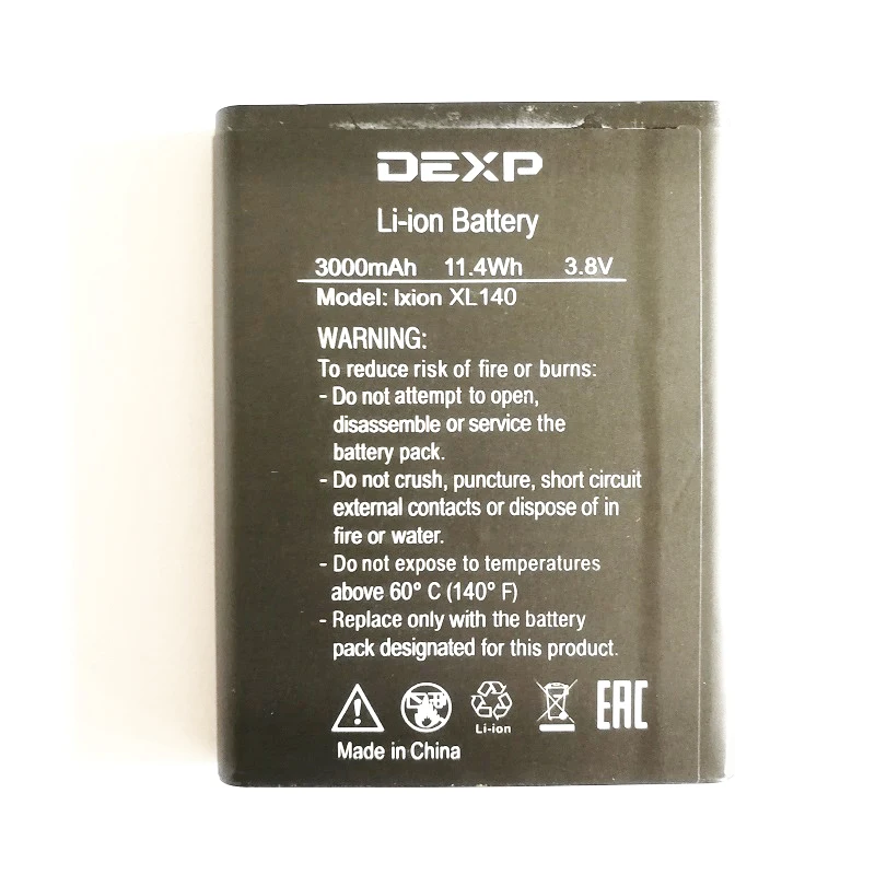 Новинка 3000 мАч Ixion XL140 Сменный аккумулятор для DEXP Ixion XL140 FLASH Full Mobile Phone Acumulator