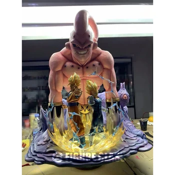 

3 Pcs/set Dragon Ball Z Statue Majin Buu Devil Buu Son Goku Vegeta GK Scene Full-Length Portrait Action Figure Toy BOX 62CM Q166