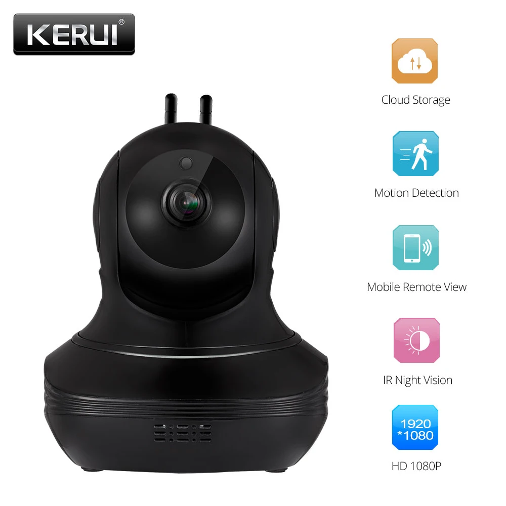 Беспроводная домашняя камера KERUI 720P Full HD Cloud storage видеонаблюдения обнаружения