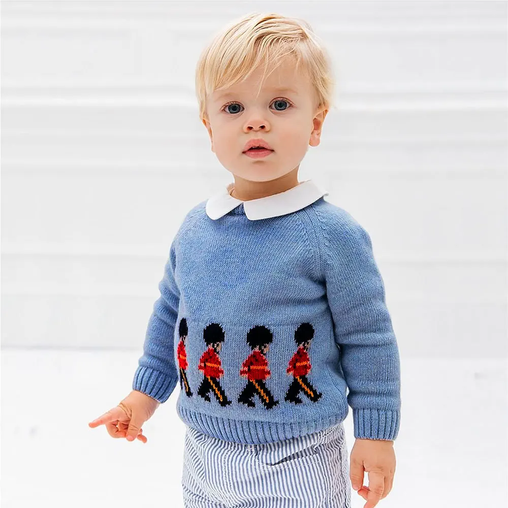 Infantil de Malha Blusão de Desenho Animado para Crianças Roupas de Malha Pulôver Espanhol Pequenas 2022 1 High Quality Mamãe e Bebê