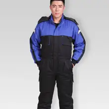 Мужская рабочая одежда, защитная Рабочая куртка, ветрозащитный комбинезон, комбинезон, верхняя одежда для холодного хранения, рабочая одежда для мужчин с длинными рукавами