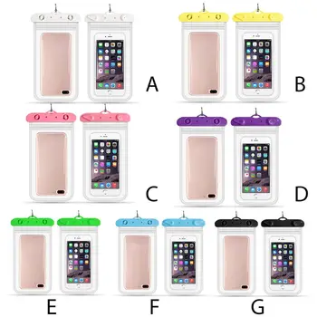 

11x22cm Universal Waterproof Phone Case IPX8 Mobile Storage Pouch Clear Dry Cover Double Sealed for Swimming Underwater