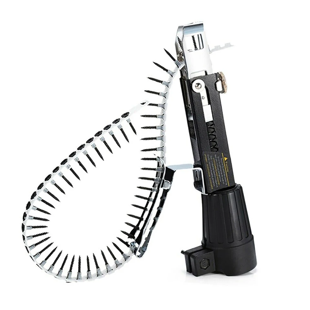 Pistola de Pregos Arma de Prego Arma para Ferramentas Elétrica sem Fio Automática Corrente Adaptador Parafuso Carpintaria Broca Energia Attachme 10 prego adaptador parafuso arma para ferramentas carpintaria