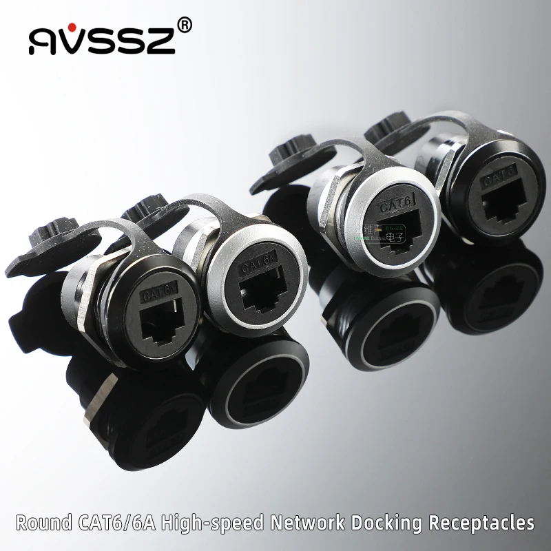Avssz-conector de Rede com Base de Ancoragem Tomada de Telefone tipo d Redondo Crimpagem Rj45 Cat5e Cat6 Cat6a Rj45 Cat3 Rj11 Pólos - Imagem 5